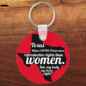 Texas Feminist Virus Custom Sleutelhanger (Voorkant)