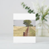 Texas Fence Line Briefkaart (Staand voorkant)