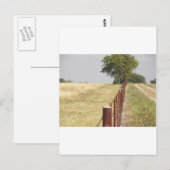 Texas Fence Line Briefkaart (Voorkant / Achterkant)