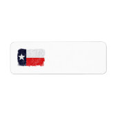 TEXAS FLAG AGED Adreslabel Etiket (Voorkant)