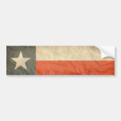 Texas Flag Aged Bumpersticker (Voorkant)