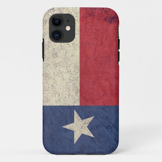 Texas Flag Aged Case-Mate iPhone Case (Achterkant)