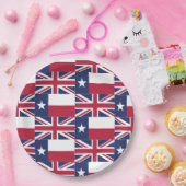 Texas Flag and Union Jack British Flag Paper Bord (Feest)