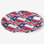 Texas Flag and Union Jack British Flag Paper Bord (Gekanteld)