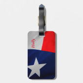 Texas Flag Bagagelabel (Achterkant verticaal)