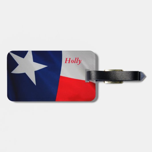 Texas Flag Bagagelabel (Achterkant horizontaal)