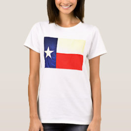 Texas Flag Basic T-shirt voor vrouwen