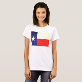 Texas Flag Basic T-shirt voor vrouwen (Voorkant volledig)
