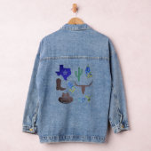 Texas Flag Bluebonnets bloemen Denim Jacket (Hangar)