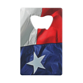 Texas Flag Bottle Open Credit Kaart Size Creditkaart Flessenopener