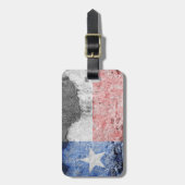 texas flag brick wall bagagelabel (Voorkant verticaal)