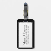 texas flag brick wall bagagelabel (Achterkant verticaal)