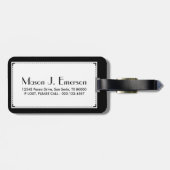 texas flag brick wall bagagelabel (Achterkant horizontaal)