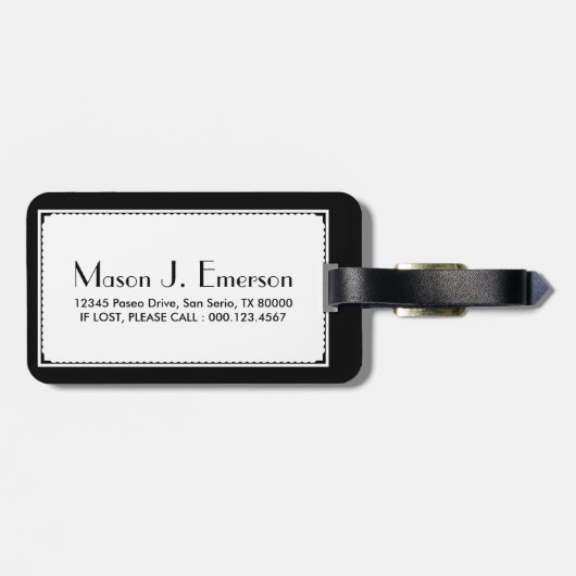 texas flag brick wall bagagelabel (Achterkant horizontaal)