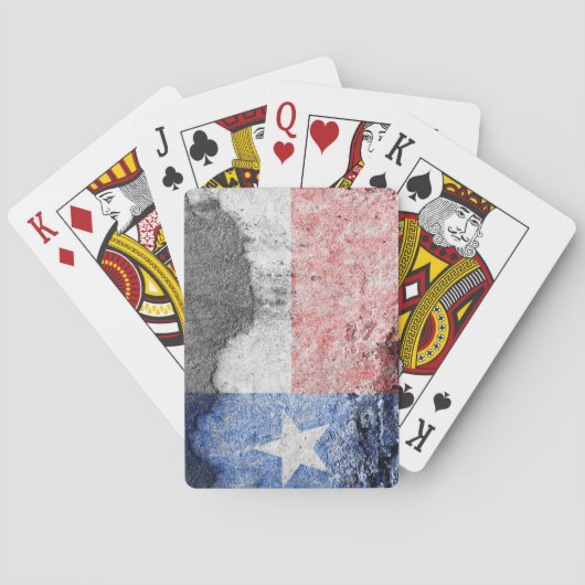 texas flag brick wall pokerkaarten (Achterkant)