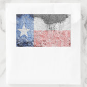 texas flag brick wall rechthoekige sticker (Tas)