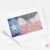 texas flag brick wall rechthoekige sticker (Envelop)
