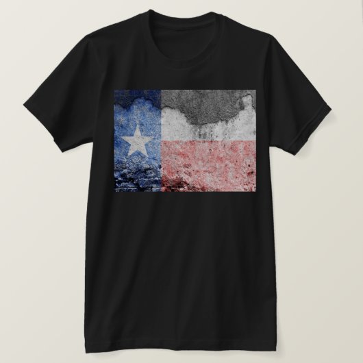 texas flag brick wall t-shirt (Design voorkant)