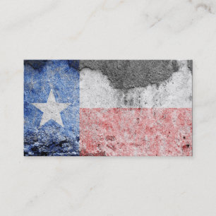 texas flag brick wall visitekaartje