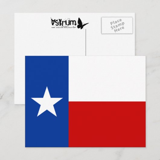 texas flag briefkaart (Voorkant / Achterkant)