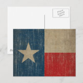 Texas Flag Briefkaart (Voorkant / Achterkant)