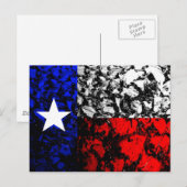Texas Flag Briefkaart (Voorkant / Achterkant)