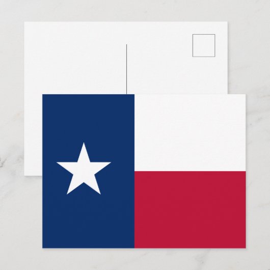 Texas Flag Briefkaart (Voorkant / Achterkant)