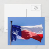Texas Flag Briefkaart (Voorkant / Achterkant)