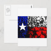 Texas Flag Briefkaart (Voorkant / Achterkant)