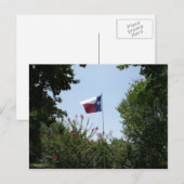 Texas Flag Briefkaart (Voorkant / Achterkant)