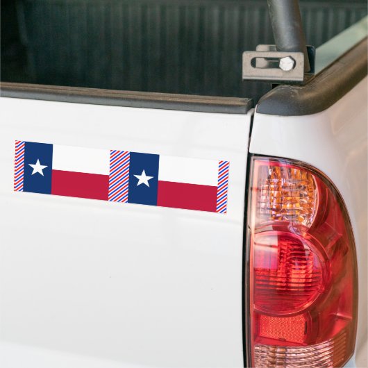 Texas Flag Bumpersticker (Op Truck)