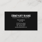 texas flag business card visitekaartje (Achterkant)