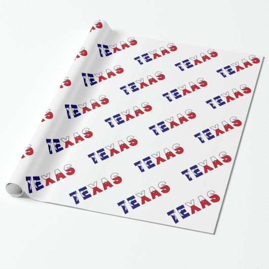 Texas Flag Cadeaupapier (Uitgerold)