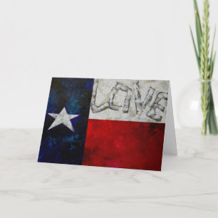 Texas Flag Card Kaart