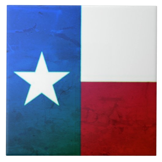 Texas Flag Ceramic Tegel Tegeltje (Voorkant)