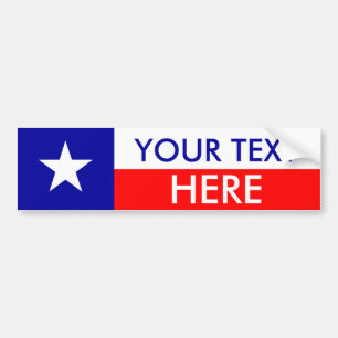 Texas Flag: Creëer Uw eigen Bumpersticker