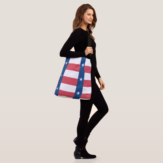 Texas Flag Cross Body Tas (Op model)