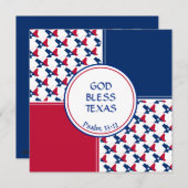 TEXAS FLAG Custom Birthday Greep Feestdagenkaart (Voorkant / Achterkant)