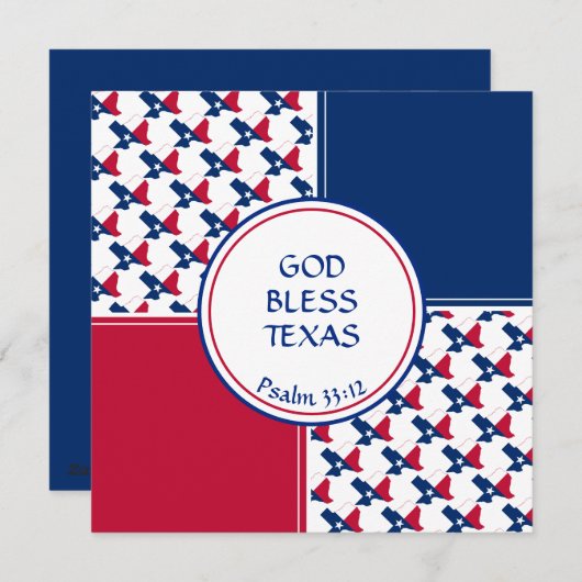 TEXAS FLAG Custom Birthday Greep Feestdagenkaart (Voorkant / Achterkant)