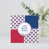 TEXAS FLAG Custom Birthday Greep Feestdagenkaart (Staand voorkant)