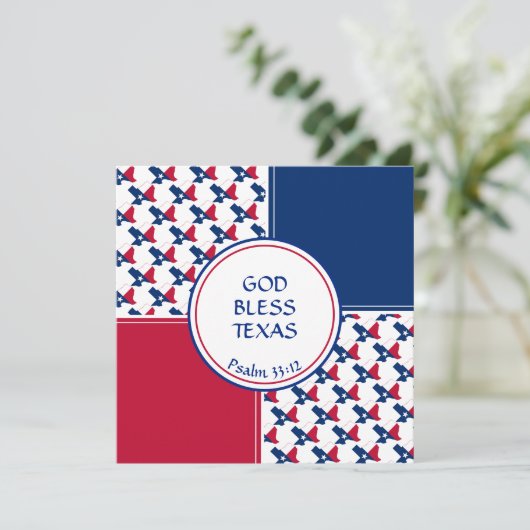 TEXAS FLAG Custom Birthday Greep Feestdagenkaart (Staand voorkant)