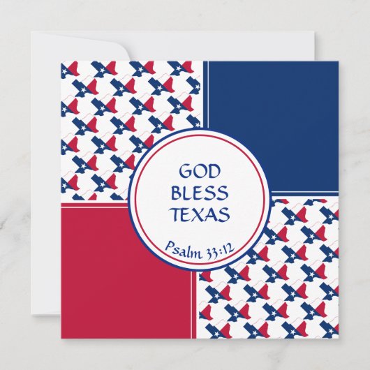TEXAS FLAG Custom Birthday Greep Feestdagenkaart (Voorkant)