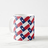 TEXAS FLAG Custom Schrift GEZEGEND Texaan Koffiemok (Voorkant links)