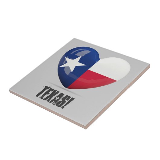 Texas Flag Cutout Tegeltje (Zijkant)
