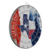 Texas Flag Dart Board Dartbord (Voorkant Links)