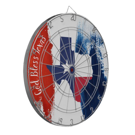 Texas Flag Dart Board Dartbord (Voorkant Links)