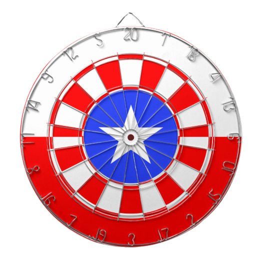 Texas flag dartboard dartbord (Voorkant)