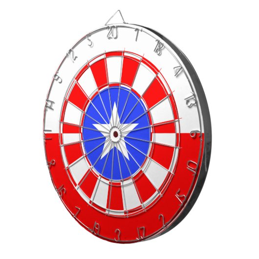 Texas flag dartboard dartbord (Voorkant Rechts)