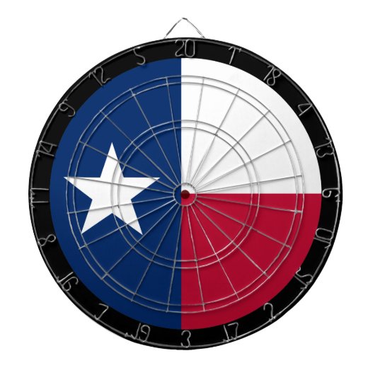Texas Flag Dartboard & Texas game board / USA Dartbord (Voorkant)