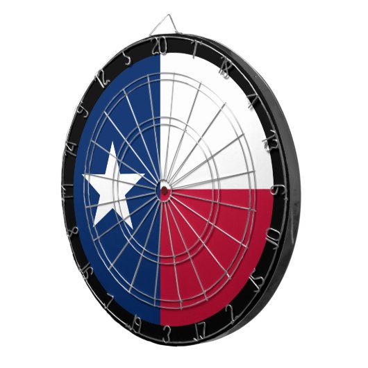 Texas Flag Dartboard & Texas game board / USA Dartbord (Voorkant Rechts)